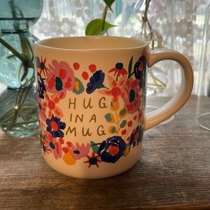 Opal-house Mug - beige floral “Hug in a Mug”